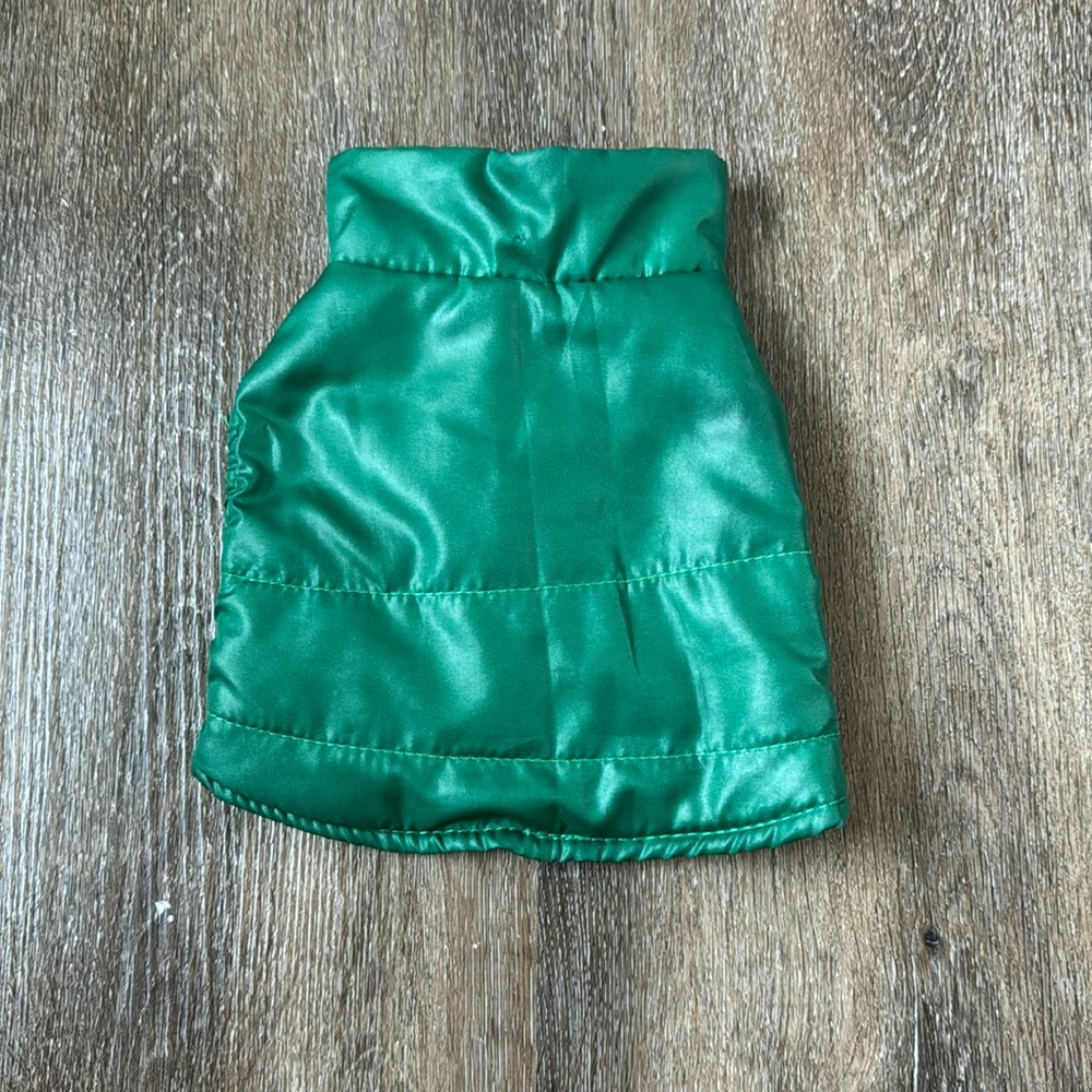 Green Puffer Jacket for Small Dog!